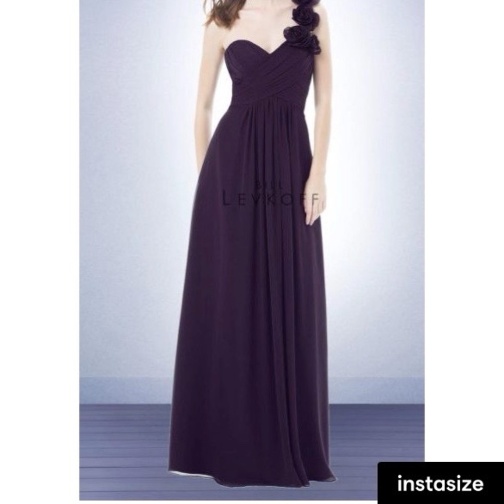 One strap purple prom / bridesmaid dress